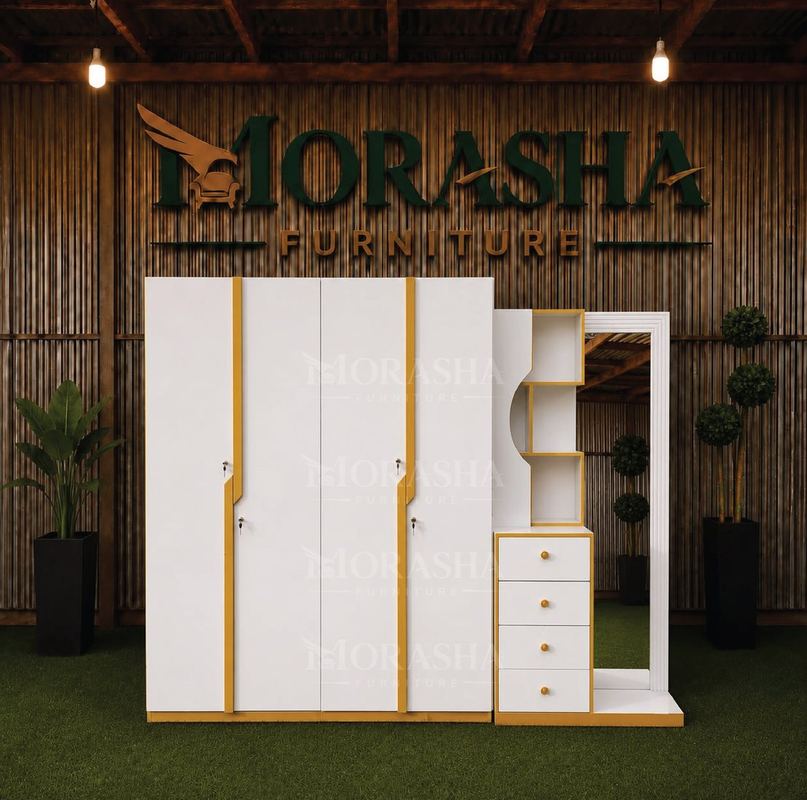 Four Door Wardrobe with Dressing 02