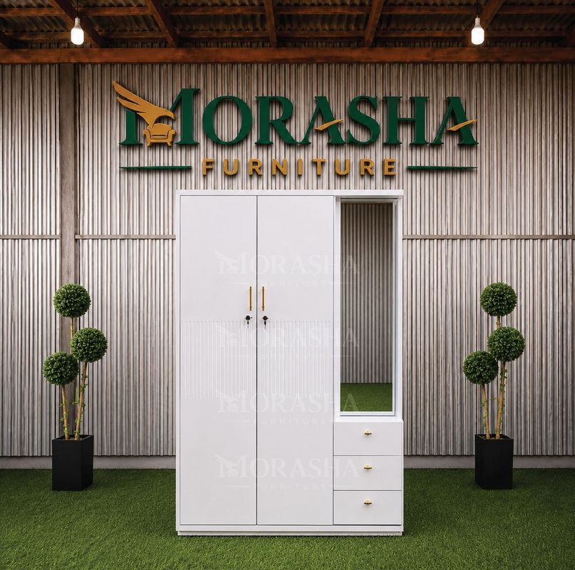 Two Door Wardrobe with Dressing 02