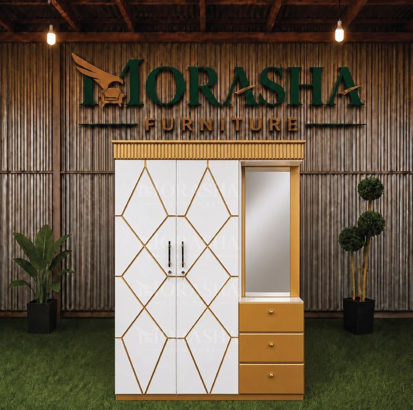 Two Door Wardrobe with Dressing 04